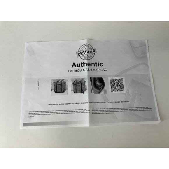 PATRICIA NASH LARGE CANVAS, LEATHER MAP PRINT SHOULDER BAG - Picture 16 of 16